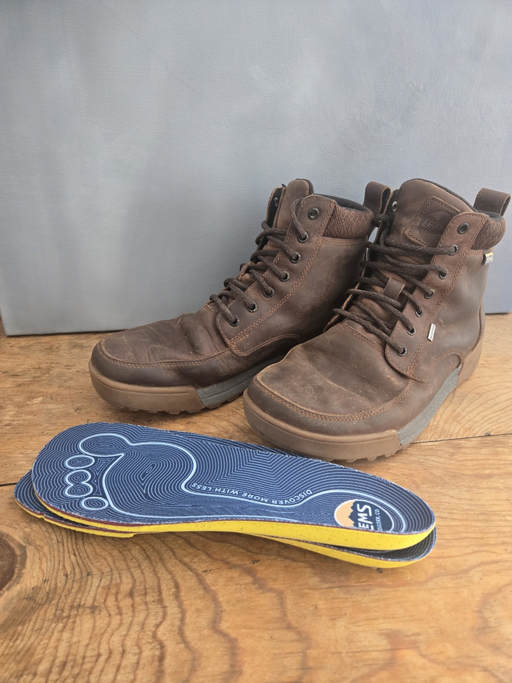Men's Brown Lace-Up Leather Boots 10